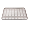 Stainless steel shelf, perforated